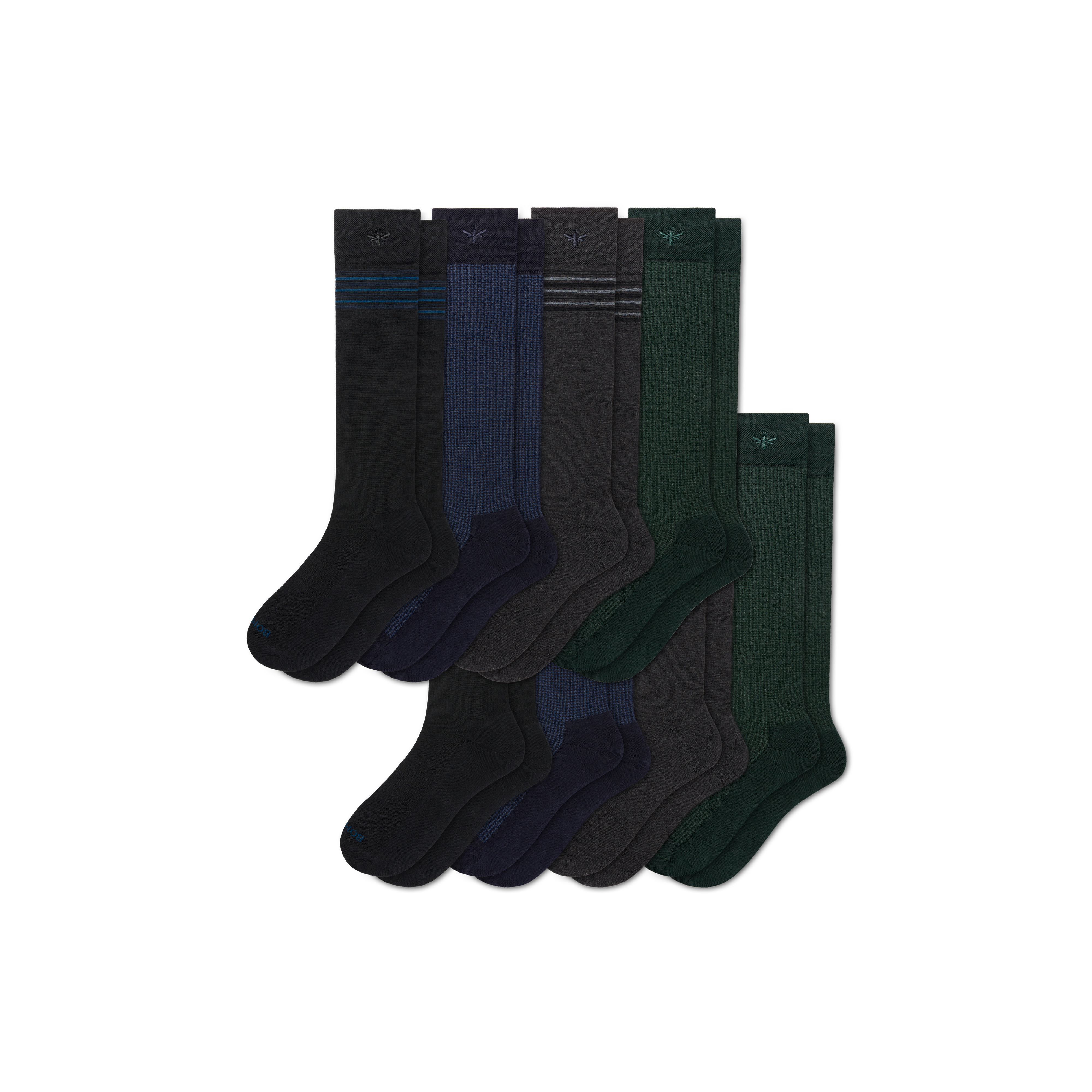 Men's Dress Over the Calf Sock 8-Pack