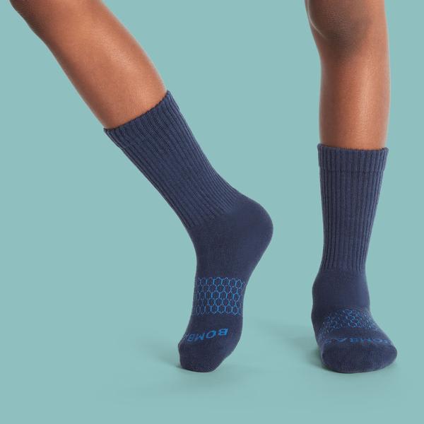 youth solid calf sock 4-pack