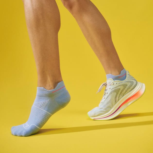 Bombas Women's Originals Ankle Socks, (Grey/Blue), Black