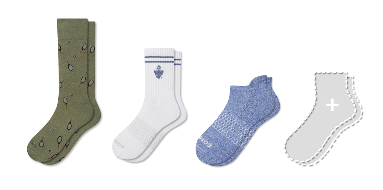 bombas ribbed dress socks Men's Ribbed Dress Over the Calf Sock 4-Pack