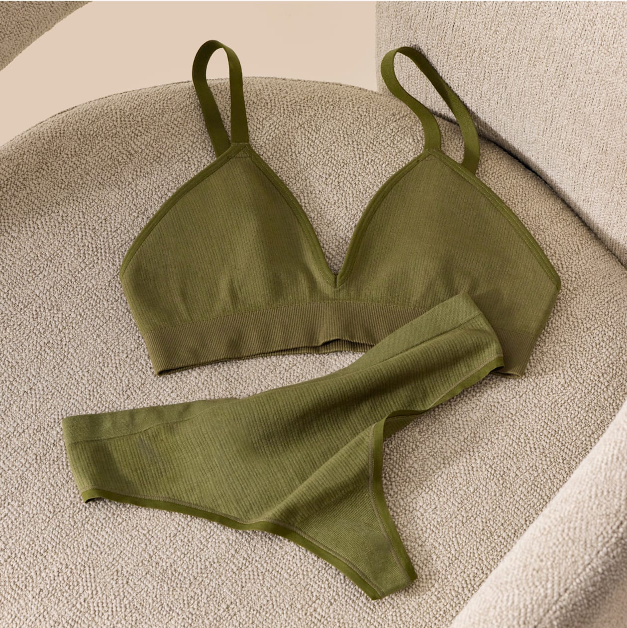 army green bralette