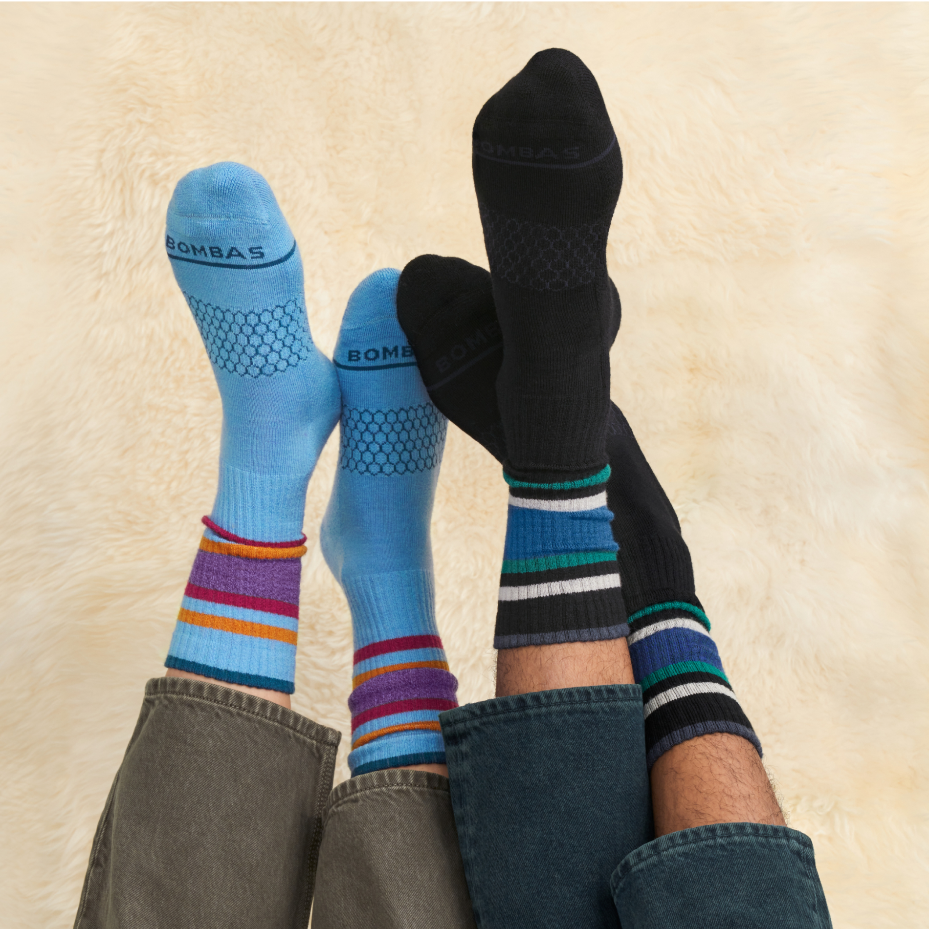 Men's Merino Wool Blend Calf Socks