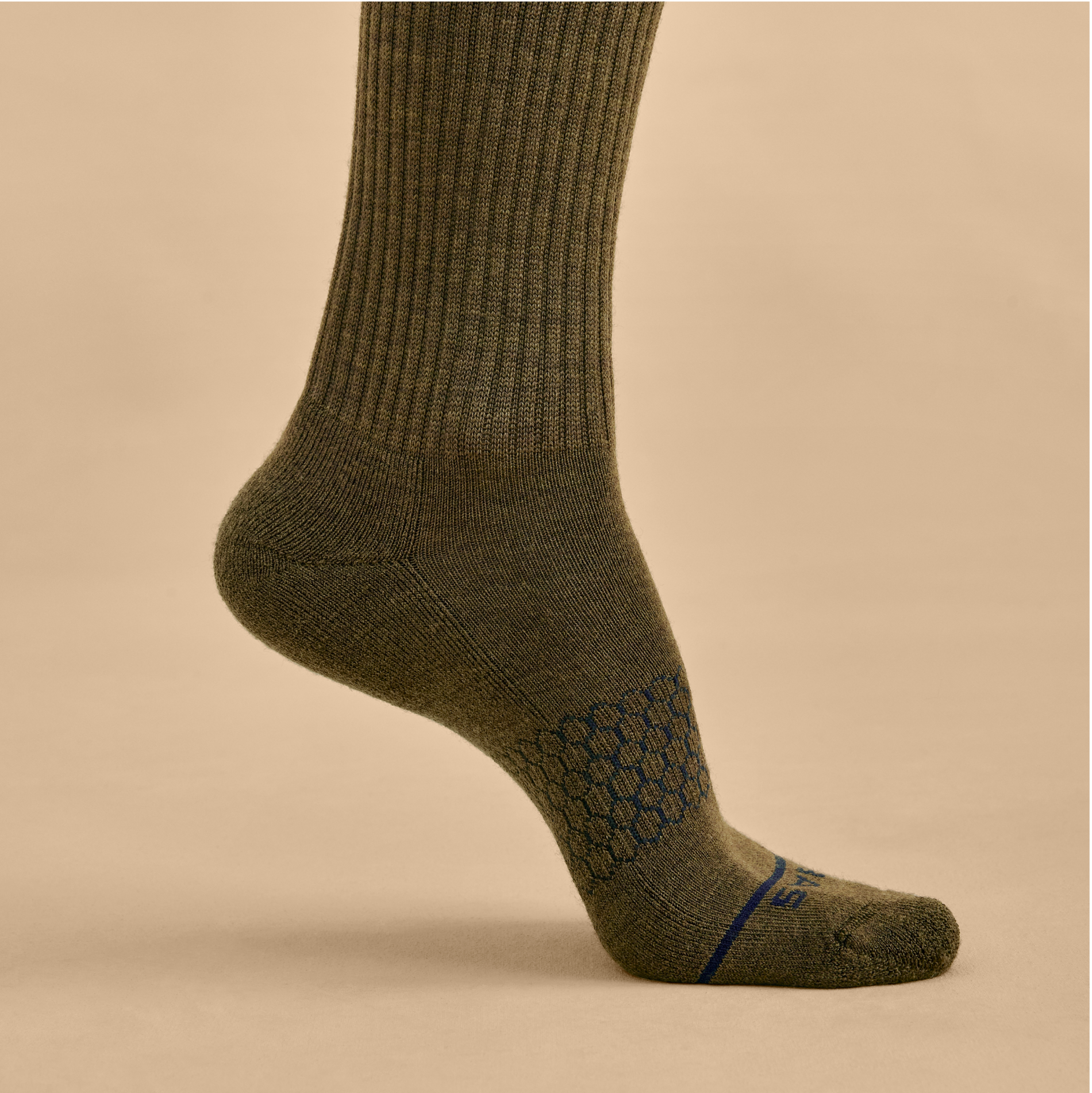 Men's Merino Wool Blend Calf Sock 8-Pack