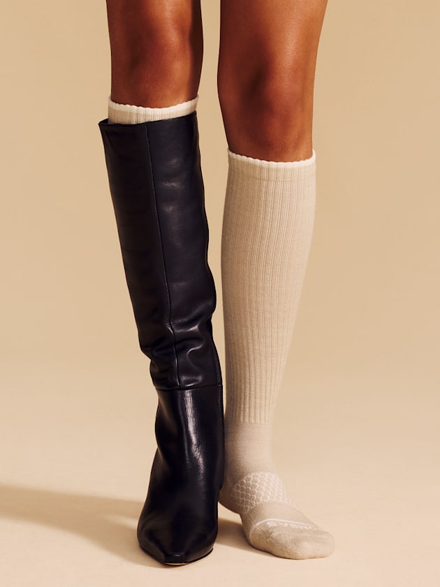 Womens knee high sock boots discount