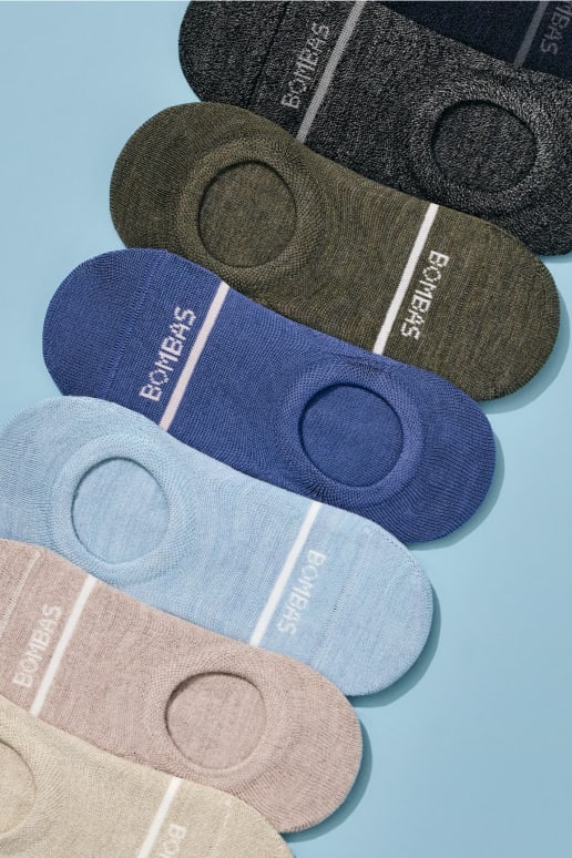 Women's Lightweight Merino Wool Blend No Show Socks Bombas