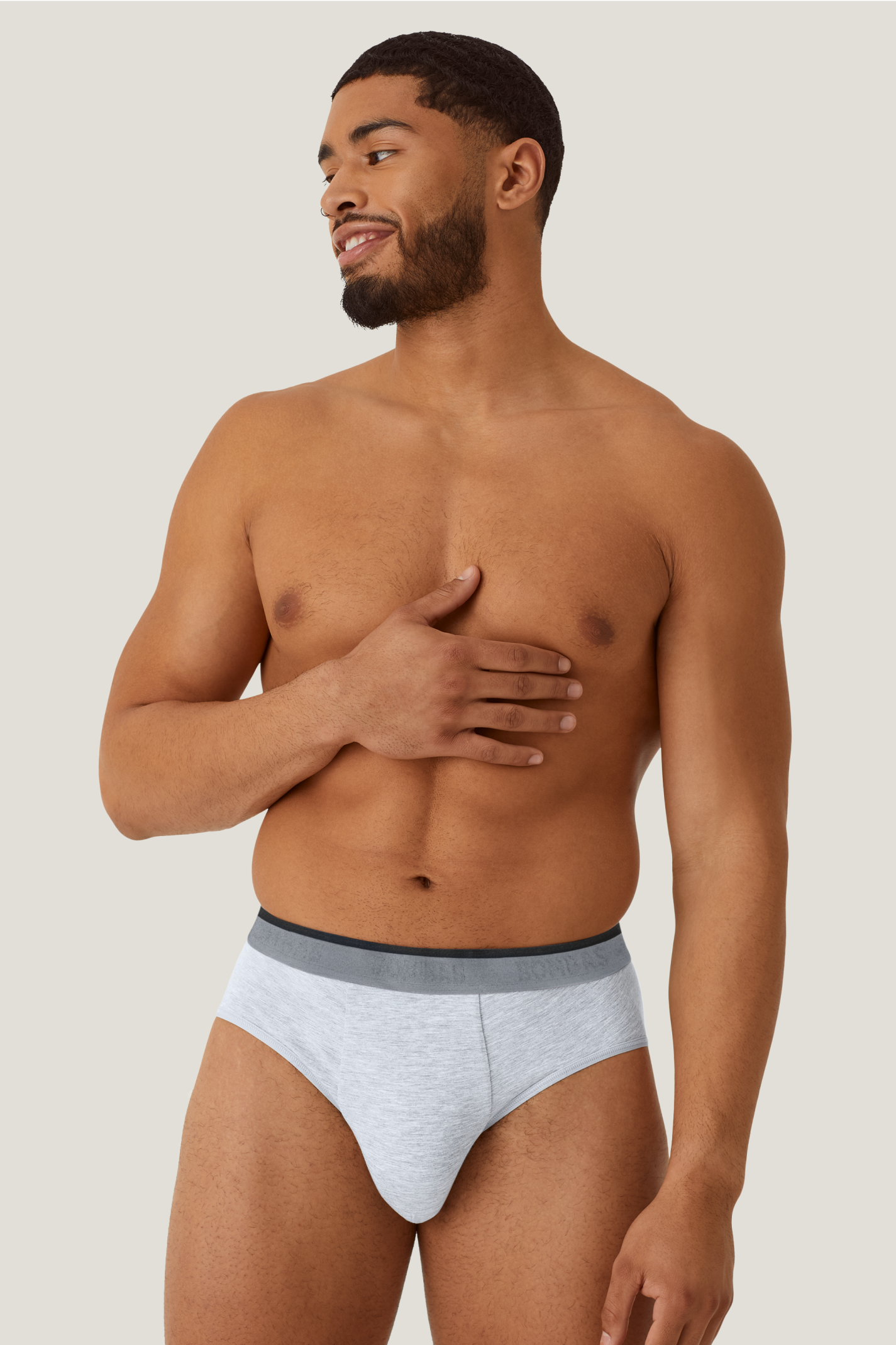CHOHB Men's MicroModal Boxer Briefs 3-Pack - Soft, Breathable Underwear With Fly (Blue, Red, White)