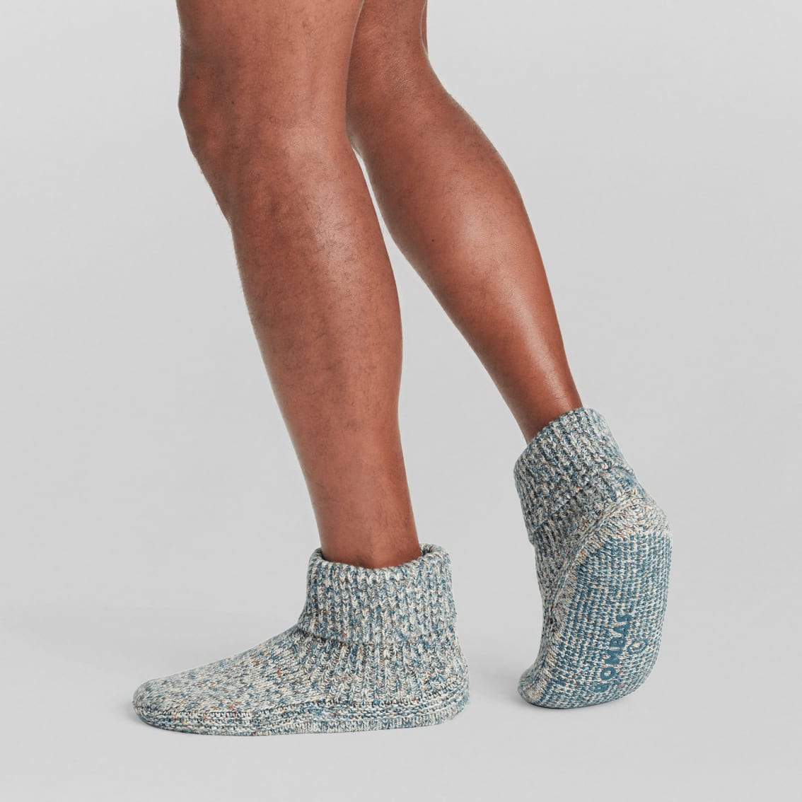 Bombas Mens Gripper Cushioned Non-Slip Pine Blue - Black Slipper Socks  Large(Size 9.5-13): Buy Online at Best Price in UAE 
