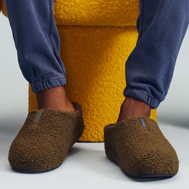 Mens lined slippers store
