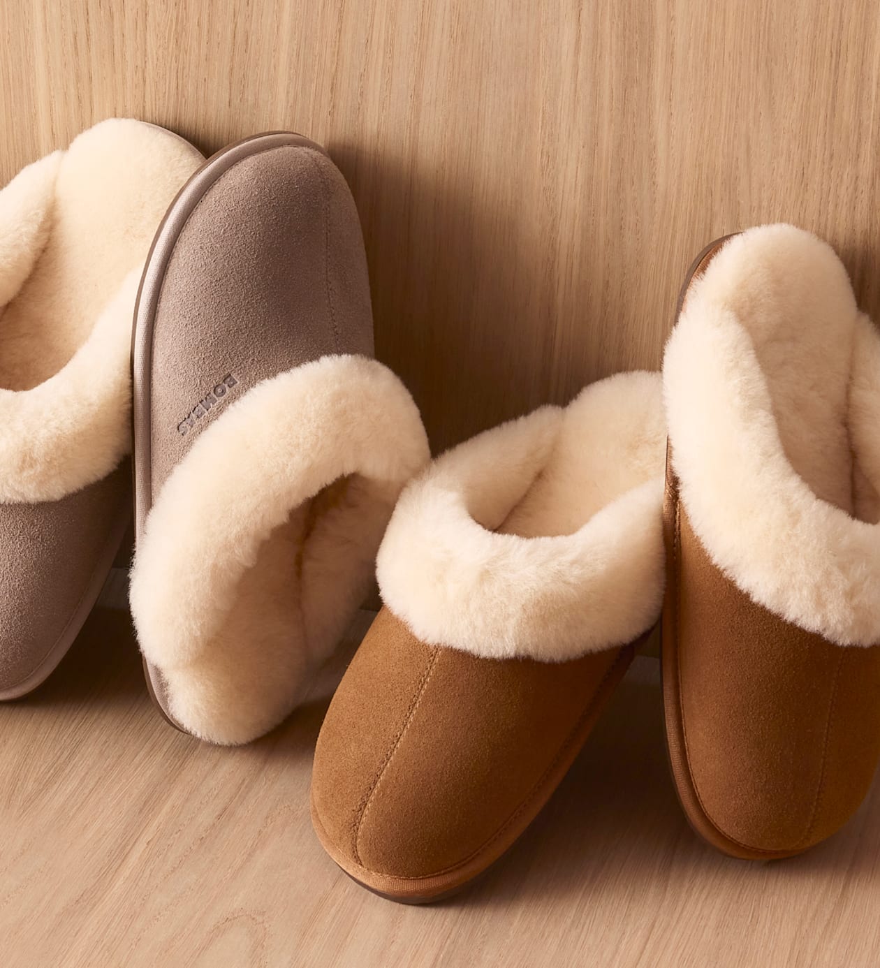 Women's Suede Fluff Scuff Slipper - Bombas