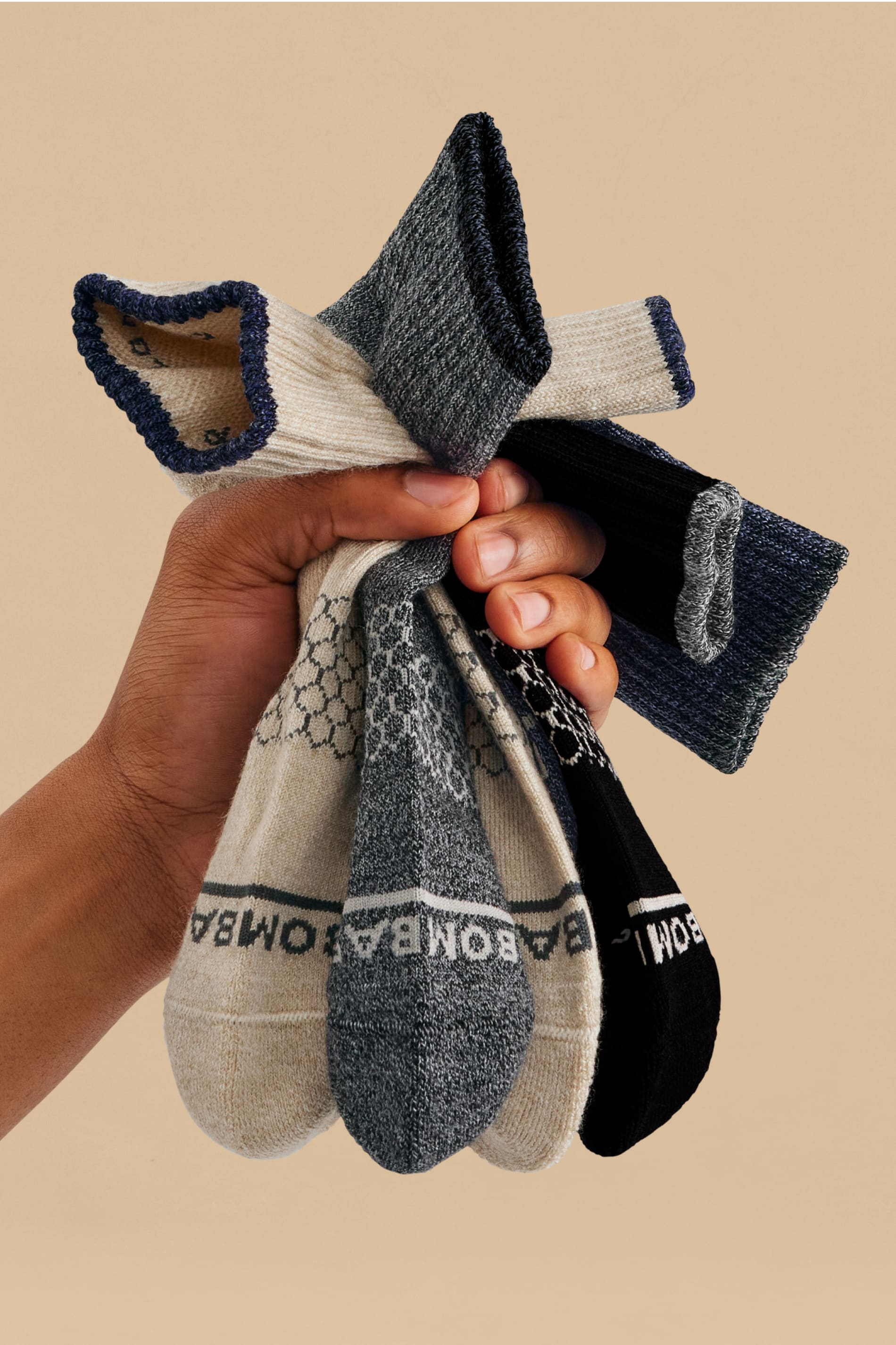 Men's Merino Wool Blend Quarter Sock 4-Pack