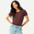 Air Slub Crew Neck T-Shirt - Dark Cocoa WO1 [5583]