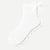 Women's Lightweight Bow Quarter Sock - White L [8741]