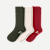 Men's Merino Cashmere Blend Rib Calf Sock 3-Pack - Sandalwood Olive Mix L