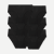 Women's Ribbed Seamless Brief 6-Pack - Black L