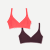 Women's Seamless Triangle Bralette 2-Pack - Red X All Spice