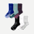 Men's Lightweight Athletic Half Calf Sock 6-Pack - Plum Sky Multi Mix L