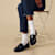 Women's Modern Rib Calf Socks - White WO1 [Lifestyle]