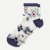 Women's Sheer Garden Party Quarter Socks - Navy Dusk L [8592]