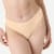 Women's Ribbed Seamless Scoop Bralette + Thong - Wheat - WO1 [7714]