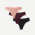 Women's No Show Thong 3-Pack - Coco Spice Mix L
