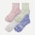 Summer Slub Quarter Sock 4-Pack - Sage Mauve Mix L [9102]