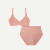 Women’s No Show Plunge Bralette + High Rise Brief - Coco Plum
