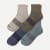 Men's Quarter Sock 4-Pack - Oak Navy Mix L [8414]