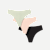 Women’s No Show Thong 3-Pack - Sage Black Mix