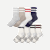 Men's Vintage Stripes Half Calf Sock 8-Pack - Navy Red Mix