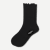 Ruffle Rib Half Calf - Black L [9285]