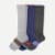 Women's Merino Wool Blend Everyday Compression Socks 3-Pack (15-20mmHg) - Blue Haze Mix
