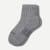 Hybrid Ribbed Quarter Socks Washed Black L