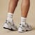 Men's Vintage Stripes Half Calf Socks - Grey MO1 [Lifestyle]