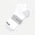 Ankle Compression Socks - Bright White - L [7761]