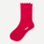 Ruffle Rib Half Calf - Vivid Red L [9285]