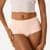 Women’s No Show High Rise Boyshort - Pink Sandstone - WO1 [7691]