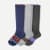 Men's Merino Wool Blend Everyday Compression Socks 3-Pack (15-20mmHg) - Blue Haze Mix