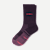 Lightweight Athletic Half Calf Socks - Purple Plum L [8579]