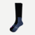 Performance Compression Knee High Socks - Black / Neon Purple L [8578]