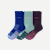 Men's Lightweight Athletic Half Calf Sock 3-Pack - Plum Sky Mix L