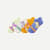 Youth Rainforest Friends Ankle Sock 4-Pack - Tangerine Lime Mix L [8457]