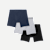 Men's Cotton Modal Blend Boxer Brief - Classic Fly 3-Pack - Grey Navy Black Mix L