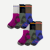 Women's Hiking Calf Sock 6-Pack - Black Moss Mix