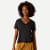 Pima Cotton V-Neck T-Shirt - Black WO1 [8738]