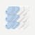 Toddler Lightweight Ankle Sock 12-Pack - Blue White Mix L