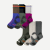 Men's Hiking Calf Sock 6-Pack - Black Moss Shade Mix