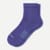 Modern Rib Quarter Socks - indigo L [7407]