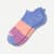 Tri-Block Ankle Socks Marled Violet And Magenta L