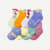 Toddler Gripper Calf Sock 8-Pack - Blue Glow Jungle Mix L
