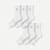 Youth All-Purpose Calf Sock 6-Pack - White L